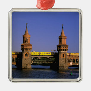 Europe, Germany, Berlin. Kreuzberg, Oberbaum Metal Tree Decoration