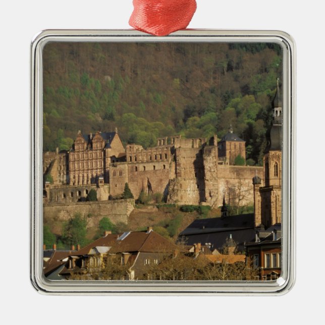 Europe, Germany, Heidelberg. Castle Metal Tree Decoration (Front)