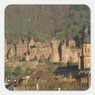 Europe, Germany, Heidelberg. Castle Square Sticker