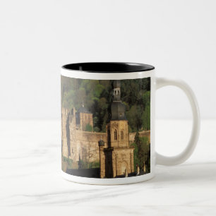 Europe, Germany, Heidelberg. Castle Two-Tone Coffee Mug