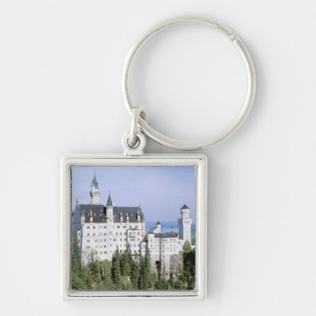 Europe, Germany, Neuschwanstein Castle, built Key Ring (Front)