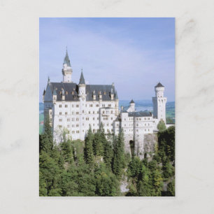 Europe, Germany, Neuschwanstein Castle, built Postcard