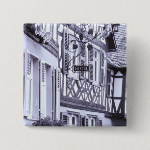 Europe, Germany, Rhineland, Pfalz, Boppard. Half 15 Cm Square Badge