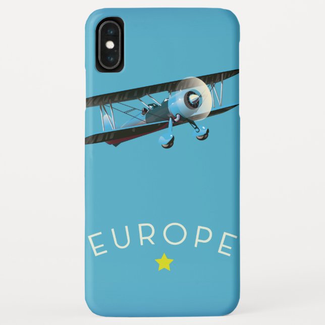 Europe Golden Star Case-Mate iPhone Case (Back)
