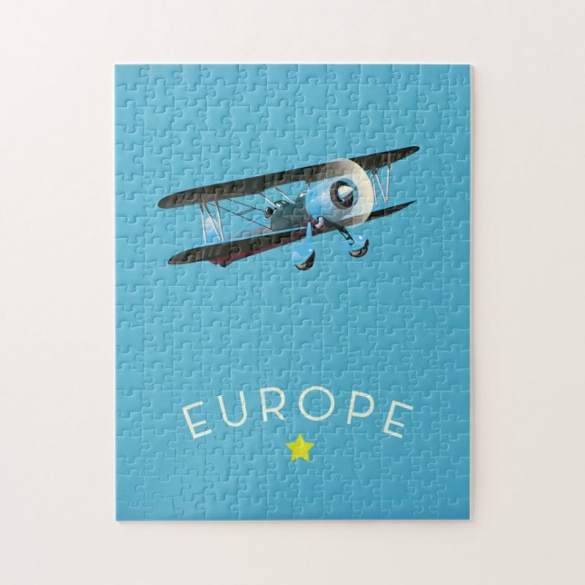 Europe Golden Star Jigsaw Puzzle (Vertical)