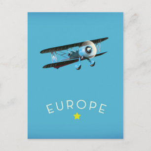 Europe Golden Star Postcard