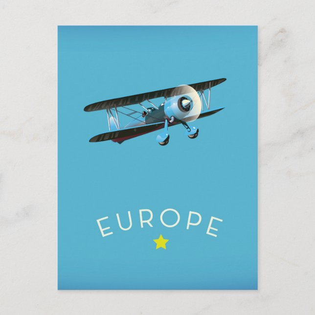 Europe Golden Star Postcard (Front)