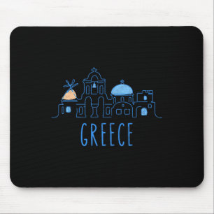 Europe Greece Athens Santorini Family Vacation Sou Mouse Mat