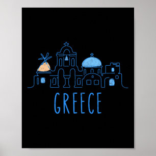 Europe Greece Athens Santorini Family Vacation Sou Poster