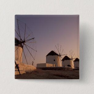 Europe, Greece, Cyclades Islands, Mykonos, 15 Cm Square Badge