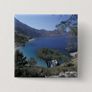 Europe, Greece, Karpathos, Dodecanese; Apella 15 Cm Square Badge