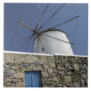Europe, Greece, Mykonos. 2 Tile