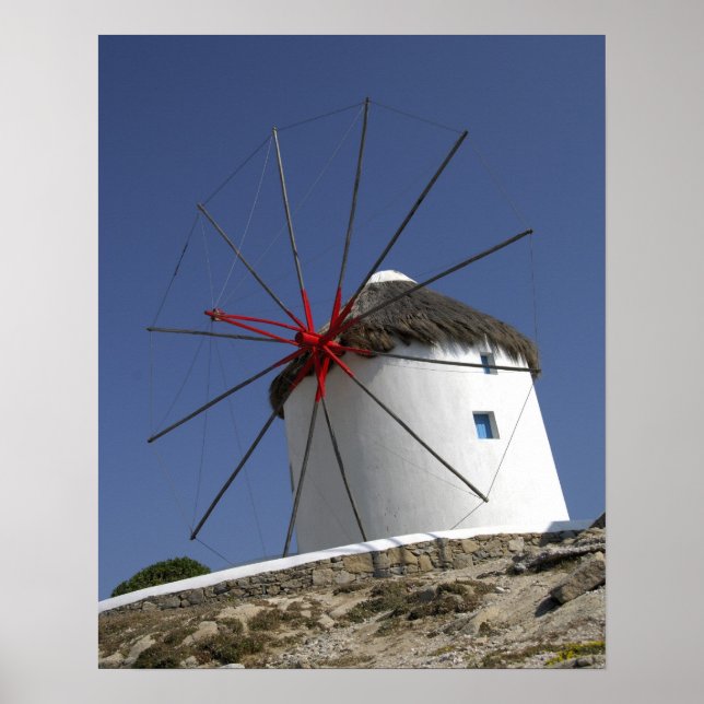 Europe, Greece, Mykonos. 3 Poster (Front)