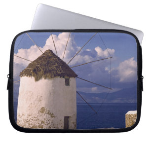 Europe, Greece, Mykonos. A striking white Laptop Sleeve