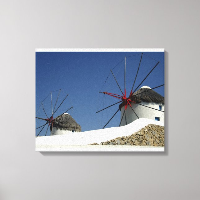Europe, Greece, Mykonos. Canvas Print (Front)