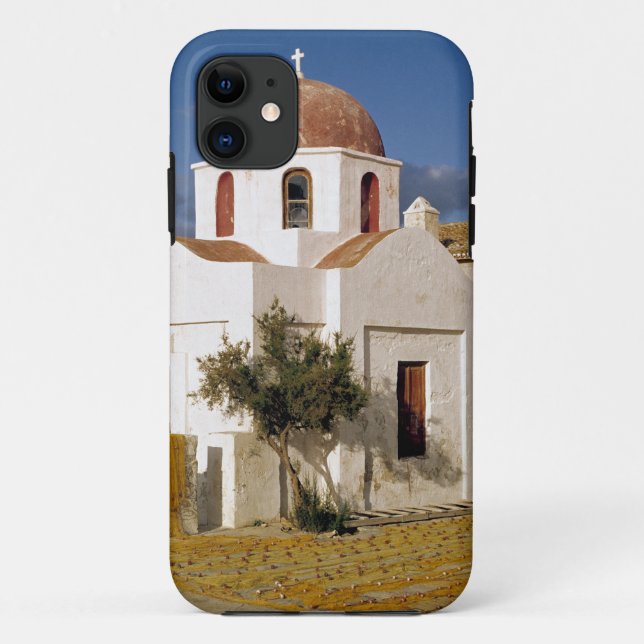 Europe, Greece, Mykonos. Fishing nets dry on the Case-Mate iPhone Case (Back)