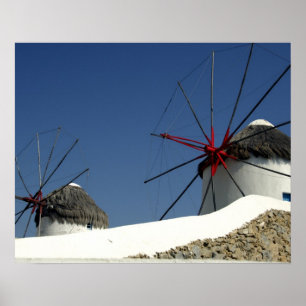 Europe, Greece, Mykonos. Poster