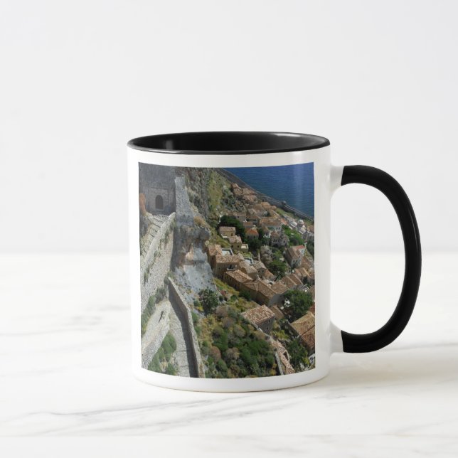 Europe, Greece, Peloponnese, Monemvasia Mug (Right)