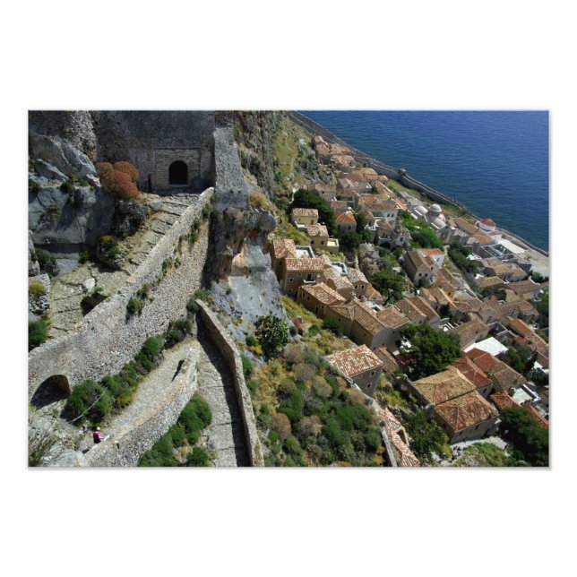 Europe, Greece, Peloponnese, Monemvasia Photo Print (Front)