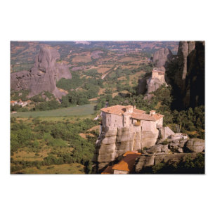 Europe, Greece, Thessaly, Meteora, Kastraki. Photo Print