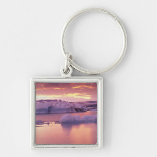 Europe, Iceland, Jokulsarlon lagoon Key Ring
