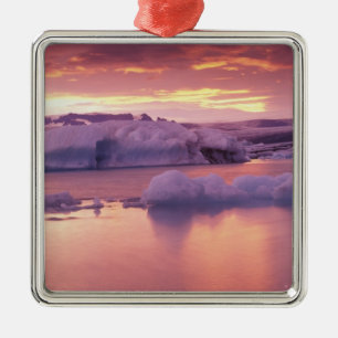 Europe, Iceland, Jokulsarlon lagoon Metal Tree Decoration