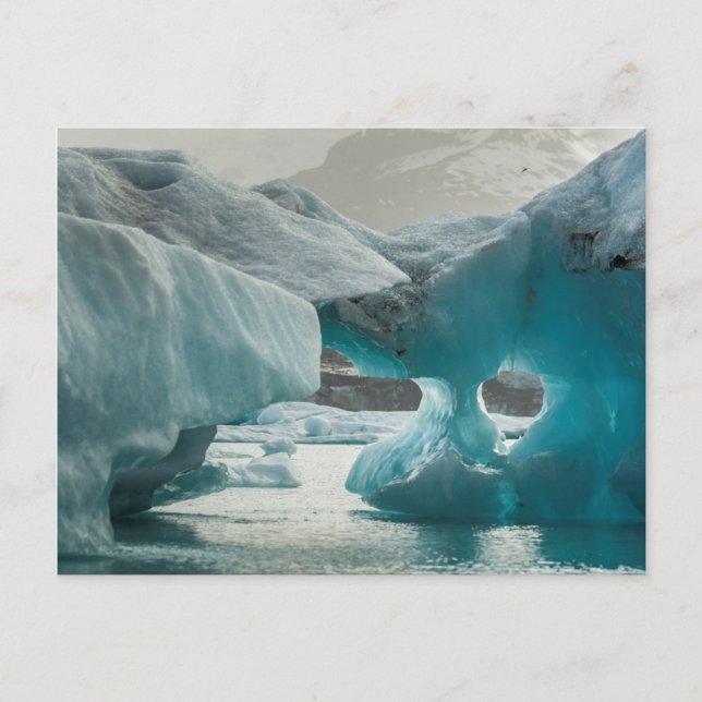 Europe, Iceland, JokUSArlon. Iceberg Formations Postcard (Front)