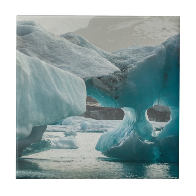 Europe, Iceland, JokUSArlon. Iceberg Formations Tile (Front)