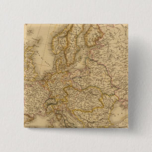 Europe in 1789 15 cm square badge