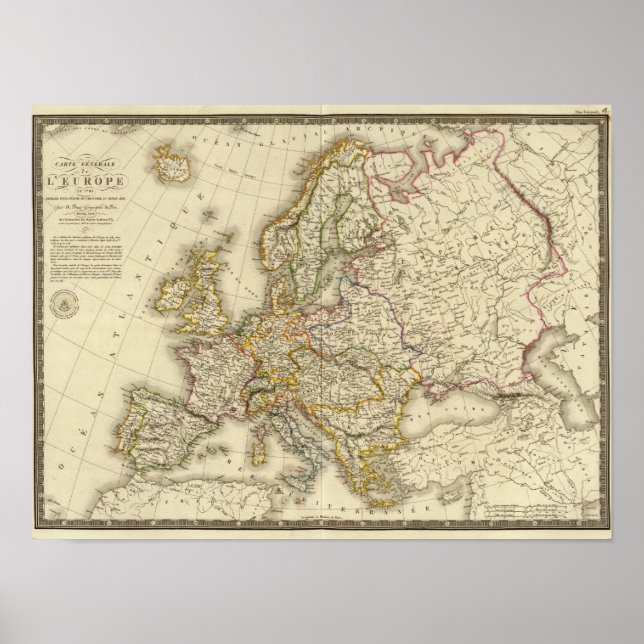 Europe in 1789 poster (Front)