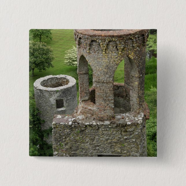 Europe, Ireland, Blarney Castle. THIS IMAGE 15 Cm Square Badge (Front)