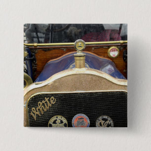 Europe, Ireland, Dublin. Vintage auto, White 2 15 Cm Square Badge