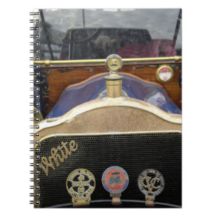 Europe, Ireland, Dublin. Vintage auto, White 2 Notebook