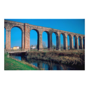 Europe, Italy. Aquaduct near Lucca. Photo Print