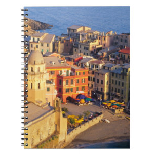 Europe, Italy, Cinque Terre. Village of Vernazza Notebook