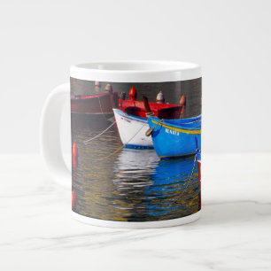 Europe, Italy, Cinque Terry, boats in Vernazza Large Coffee Mug