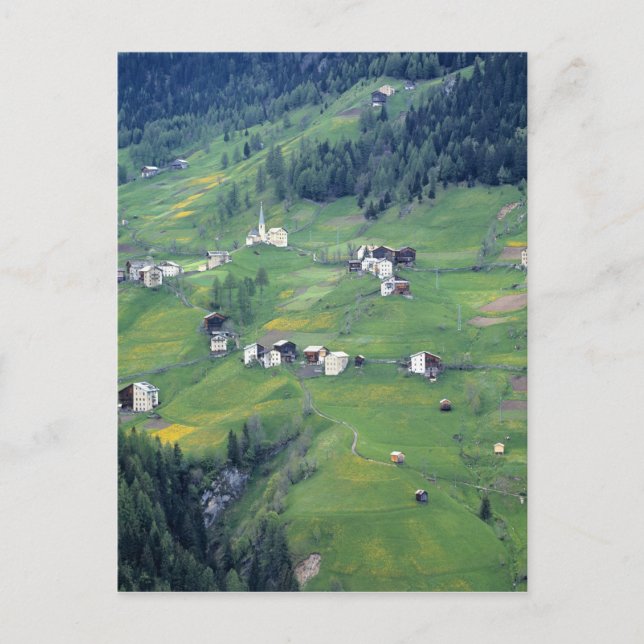 Europe, Italy, Dolomite Alps. This tiny village Postcard (Front)