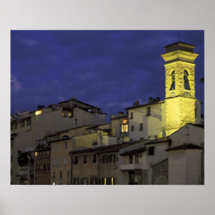 Europe, Italy, Florence, Architectural detail; Poster