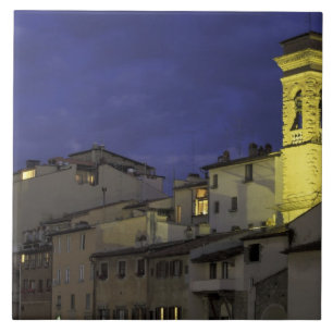 Europe, Italy, Florence, Architectural detail; Tile
