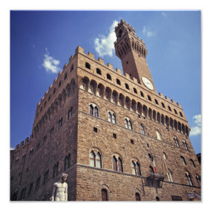 Europe, Italy, Florence. The mediaeval Plazzo Photo Print