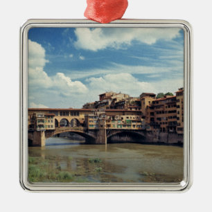 Europe, Italy, Florence. The Ponte Vecchio Metal Tree Decoration