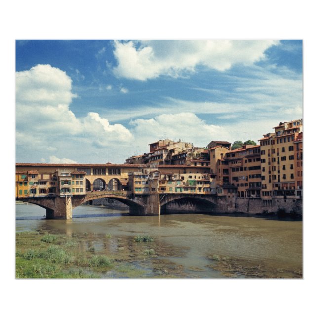 Europe, Italy, Florence. The Ponte Vecchio Photo Print (Front)