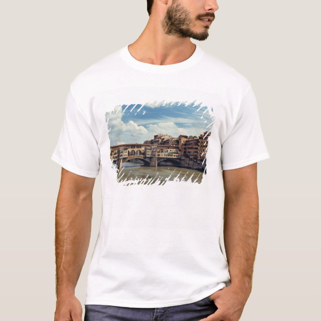 Europe, Italy, Florence. The Ponte Vecchio T-Shirt (Front)