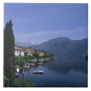 Europe, Italy, Lake Como, Tremezzo. Northern Tile