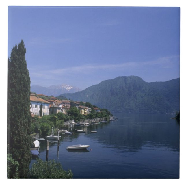 Europe, Italy, Lake Como, Tremezzo. Northern Tile (Front)