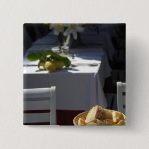 Europe, Italy, Liguria region, Cinque Terre, 15 Cm Square Badge