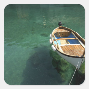 Europe, Italy, Liguria region, Cinque Terre, 3 Square Sticker