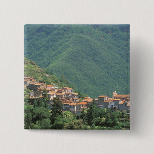 Europe, Italy, Liguria, Riviera di Ponente, 3 15 Cm Square Badge