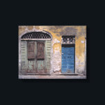 Europe, Italy, Lucca. These old doors add Canvas Print<br><div class="desc">Europe,  Italy,  Lucca These old doors add charm to the peeling stone walls in Lucca,  Tuscany,  Italy � Ric Ergenbright / DanitaDelimont.com</div>