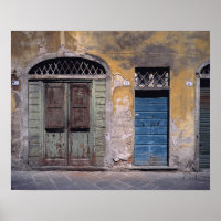 Europe, Italy, Lucca. These old doors add